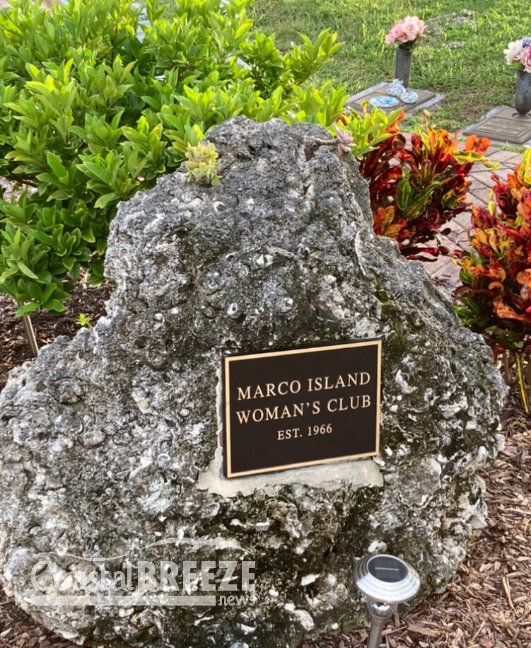 From Tragedy 4. Marco Island Woman’s Club Cemetery Garden Marker..JPG